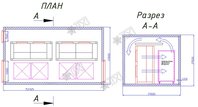 Промышленная камера шоковой заморозки BF4/1-440 (BF-4/1)