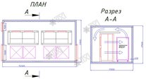 Промышленная камера шоковой заморозки BF4/1-440 (BF-4/1)