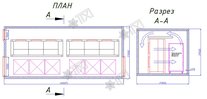 Промышленная камера шоковой заморозки BF6/1-660 (BF-6/1)