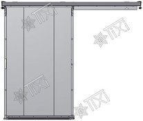 Откатная дверь коммерческой серии ОД(КС)-1200.2200-80-С