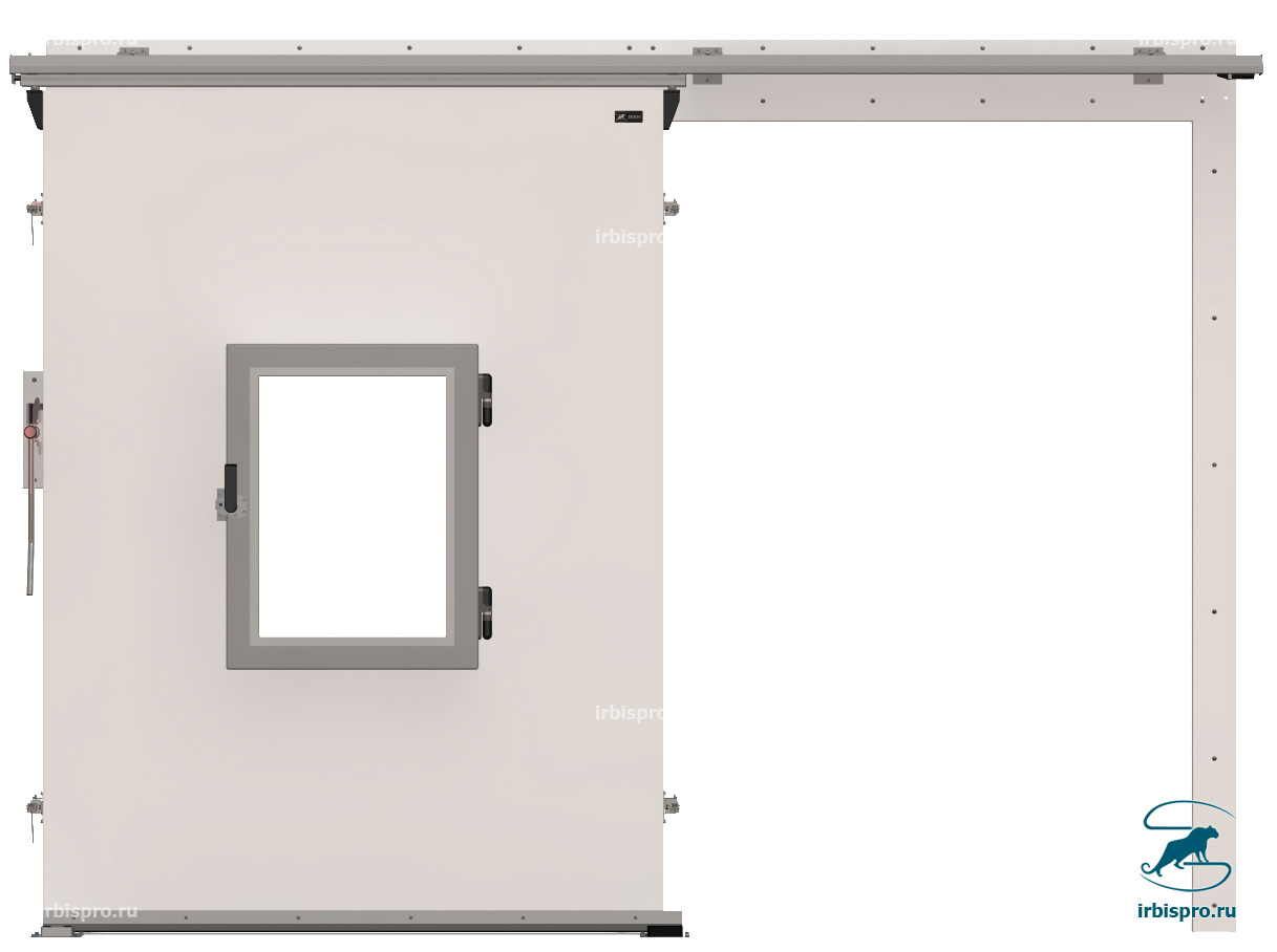 Откатные дверные блоки Ирбис для помещений с регулируемой газовой средой. 