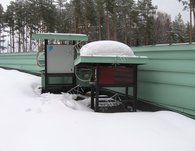 Внешние блоки холодильных установок на крыше здания