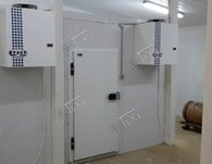 Холодильные камеры из панелей пенополиуретан 80мм, двери Ирбис серии КС, моноблочные машины "Север"